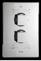 Abode - Euphoria - Concealed Thermostatic Shower Mixer (2 exit) (Zeal)
