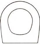  a Discontinued - Ideal Standard - WHITE Solid Wood Replacement Toilet Seats