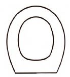  a Discontinued - Lefroy Brooks  -  LA CHAPELLE Solid Wood Replacement Toilet Seats