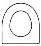  a Discontinued - Mandarin - ODESSA Solid Wood Replacement Toilet Seats
