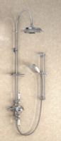 Burlington - Avon - Exposed Thermostatic Valve with Curved Arm - with 6 Shower Rose