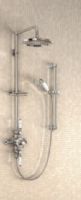 Burlington - Avon - Exposed Thermostatic Valve with Straight Arm - with 6 Shower Rose