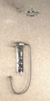 Burlington - Clyde - Concealed Thermostatic Valve with with Cradle - with 6 Shower Rose