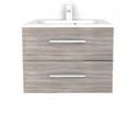 Shades Furniture - Standard - 600mm 2 Drawer Vanity Unit with Inset Basin