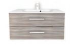 Shades Furniture - Standard - 900mm 2 Drawer Vanity Unit with Inset Basin