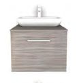 Shades Furniture - Standard - 600mm Drawer Vanity Unit with Sit-on Basin
