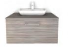 Shades Furniture - Standard - 900mm Drawer Vanity Unit with Sit-on Basin