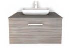Shades Furniture - Standard - 900mm Drawer Vanity Unit with Sit-on Basin & Internal Drawer