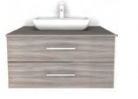 Shades Furniture - Standard - 900mm 2 Drawer Vanity Unit with Sit-on Basin