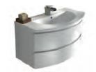 Shades Furniture - Standard - 930mm Curved Vanity Unit with Basin & 2 Drawers