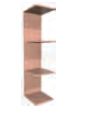 Shades Furniture - Standard - Open Shelf Wall Unit (d) 185mm (w) 160mm (h)