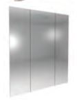 Shades Furniture - Standard - Mirrored Cabinet with Folding Wings