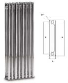 Ercos - Comby cromato - Multi column radiator 3/600
