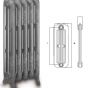 Ercos - Liberty - 3 columns smooth radiator intermediate 3/760