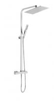 Pure - Paloma - Showers - Square shower column with diverter and 400 x 200mm