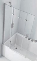 Pure - Standard - 4 panel bath screen with Pureshield glass coating