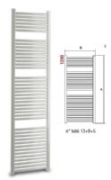 Ercos - Monica / Novella curvo - White towel radiator - 1200