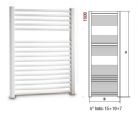 Ercos - Tekno curvo - White towel radiator - 1500