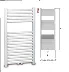 Ercos - Tekno compact - White towel radiator - 1500