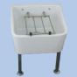 Twyfords - Cleaners - 470 x 405mm high backed with grating
