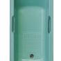  a Discontinued - Granada 5 - TURQUOISE / 2 TAPHOLE TWINGRIP BATH 1500mm x 700mm