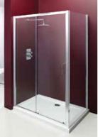 Merlyn Showering - Vivid entree - Sliding Door shown with Side Panel