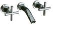 Kohler Bathrooms  - Purist - 2-handle 3-hole wall-mount laminar basin mixer