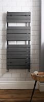 Hudson Reed - Flat Panel - Designer radiator - Anthracite By Claygate