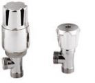 Hudson Reed - Standard - Thermostatic Radiator Valve Pack pair of angled By Cla
