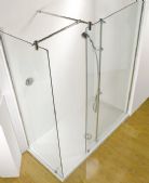Kudos - Ultimate - 1700 corner with side panel and bottom-fed shower tower