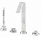 Eastbrook - Clio - 4 TH bath mixer with shower kit & retainer