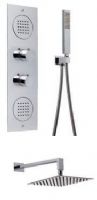 Pure - Freya - Shower with diverter and 250 x 250mm square fixed head