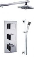 Pure - Sumatra - Triple concealed thermostatic shower valve with diverter