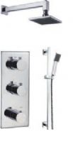 Pure - Aletta - Triple concealed thermostatic shower valve with diverter
