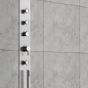 Pure - Rococo - Shower Column with 3 chrome round moveable body jets and chrome hand shower
