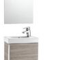 Roca - Mini - Textured Grey - Basin, wall unit and mirror