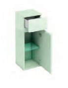 Aqua Cabinets - D300 - Single Door Base Unit with Drawer