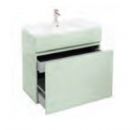 Aqua Cabinets - D450 - 90cm Double Drawer Base Unit