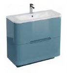 Aqua Cabinets - Compact - 90cm Two Drawer Vanity Unit