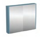 Aqua Cabinets - Compact - Double Door Mirror Cabinet - 60 (w) x 75 (h) x 1.5 (d) cm