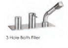 Laufen - Twin Prime Pin - 3 hole bath filler