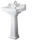 Old London - Richmond - 500mm 1 Tap Hole Basin and Pedestal