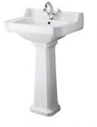 Old London - Richmond - 560mm 1 Tap Hole Basin and Pedestal