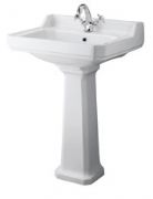 Old London - Richmond - 600mm 1 Tap Hole Basin and Pedestal