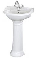Old London - Chancery - 500mm 1 Tap Hole Cloakroom Basin and Pedestal