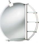 Balterley - Dana - Round mirror with light & shelves