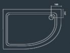 Balterley - Standard - Cast Stone Tray Offset Quadrant