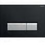 Geberit - Sigma40 - Dual flush with integrated odour extraction unit - Black plastic