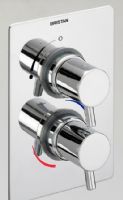 Britton Deleted - Prism - Dual Control Thermostatic Shower Valve Only Chrome Plated