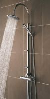 Britton Deleted - Prism - Shower Pole with Integral Thermostatic Valve & Divertor to Handset & Body J
